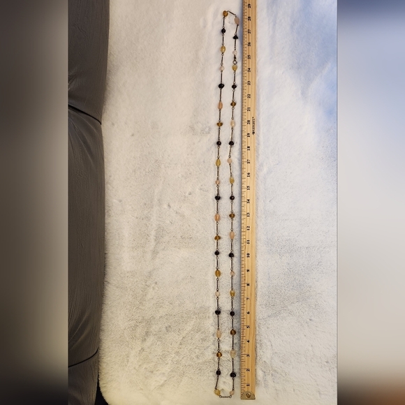 Vintage Very Long Beaded Necklace - Picture 3 of 5